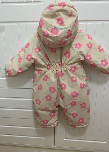 Pembe Çiçekli Kız Bebek Tulumu - Görsel 6
