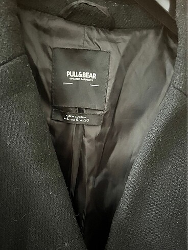 s Beden siyah Renk Pull and bear kaban