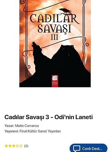Beden CADILAR SAVAŞI KİTAP SERİSİ