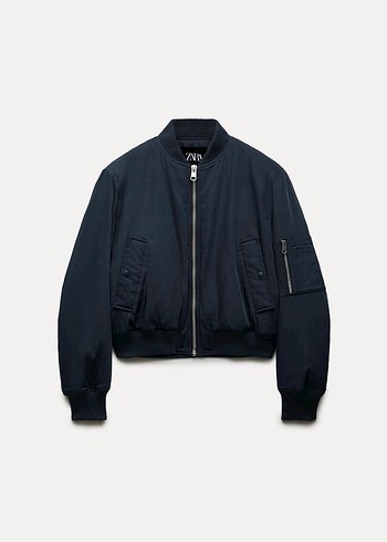 Zara Lacivert Bomber Ceket