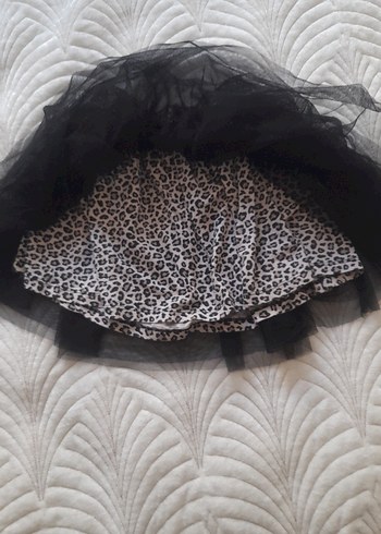LC Waikiki Kız Çocuk Siyah Fırfırlı Gotik Etek