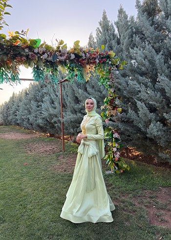 Lime rengi abiye - Görsel 4