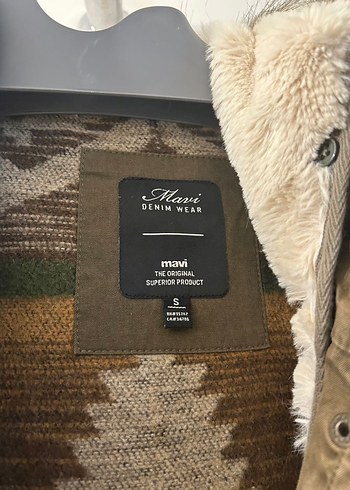 Kürk Detaylı Kahverengi Kamuflaj Mont - Görsel 4