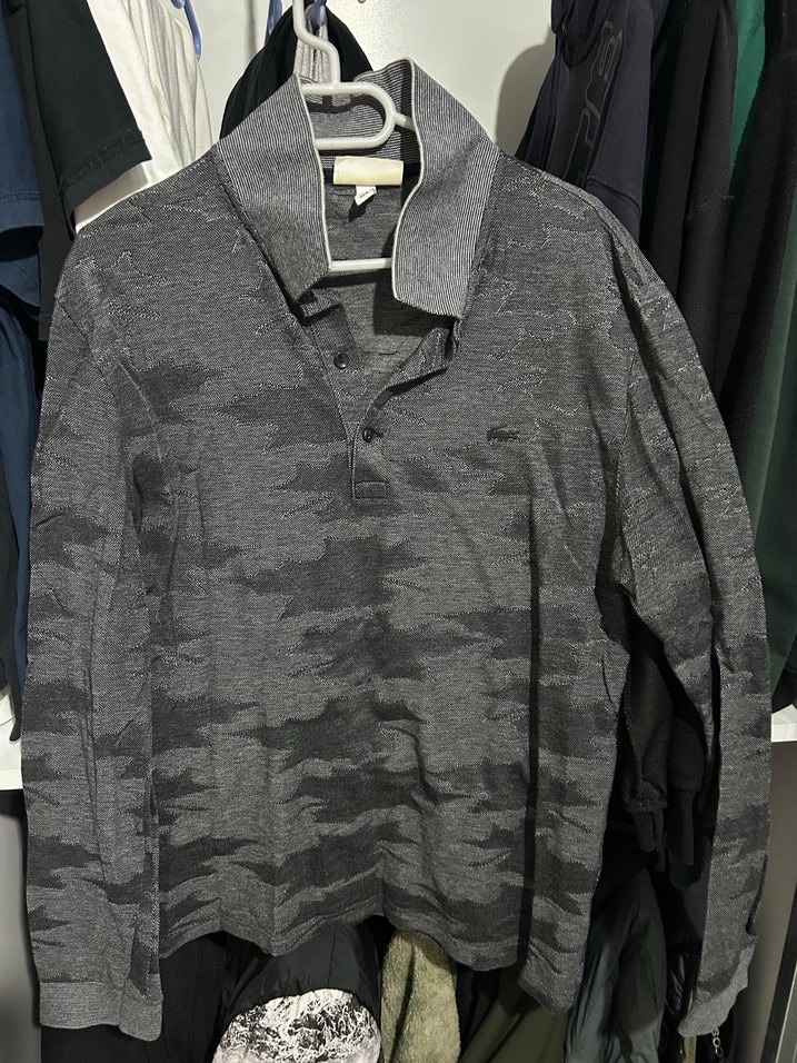 Lacoste Gri Slim Fit Uzun Kollu Polo Tişört - Görsel 3