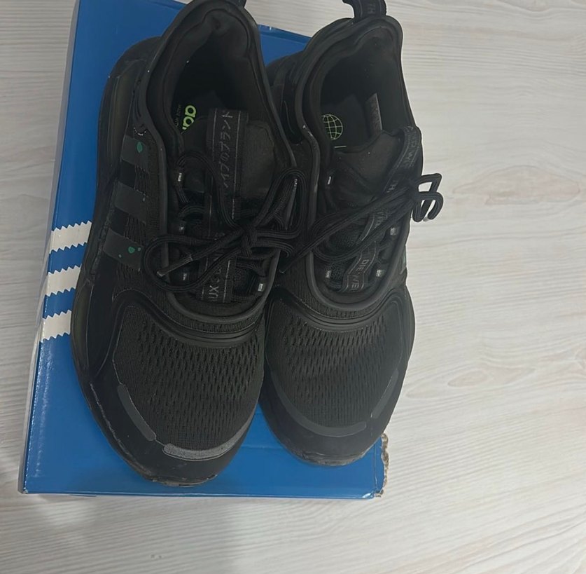 Siyah Erkek Spor Ayakkabı Velcro Detaylı - Görsel 3