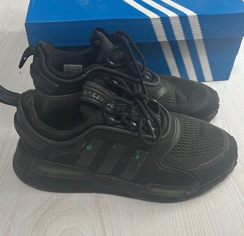 Siyah Erkek Spor Ayakkabı Velcro Detaylı - Görsel 2