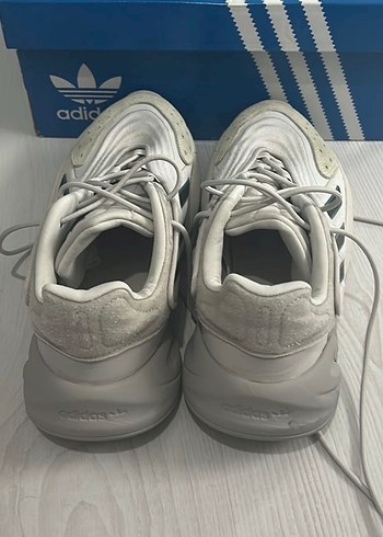 Beyaz Bağcıklı Kadın Spor Ayakkabı - Görsel 2