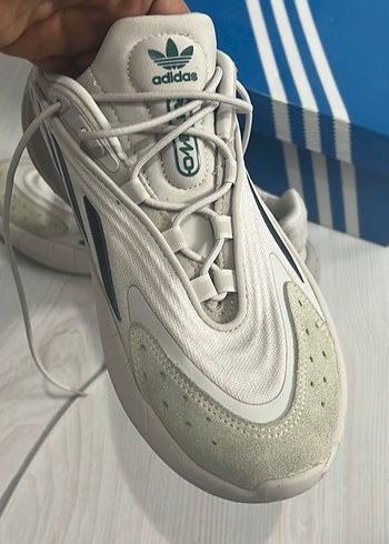 Beyaz Bağcıklı Kadın Spor Ayakkabı - Görsel 4