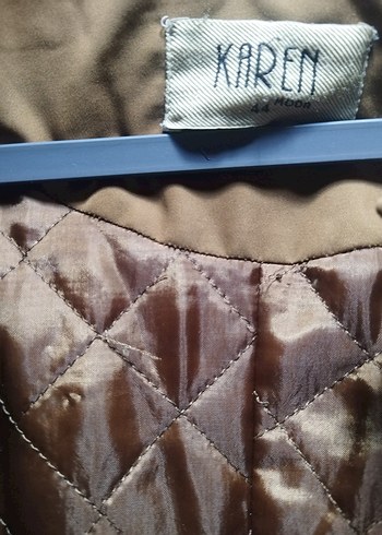 Vizon Düğmeli Uzun Kadın kaban mont - Görsel 3