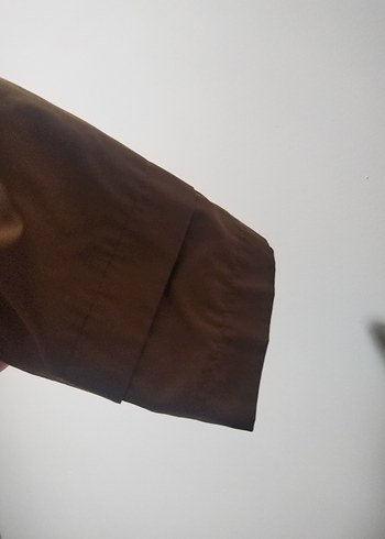 Vizon Düğmeli Uzun Kadın kaban mont - Görsel 5