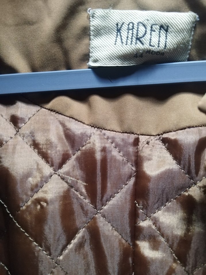 Vizon Düğmeli Uzun Kadın kaban mont - Görsel 3