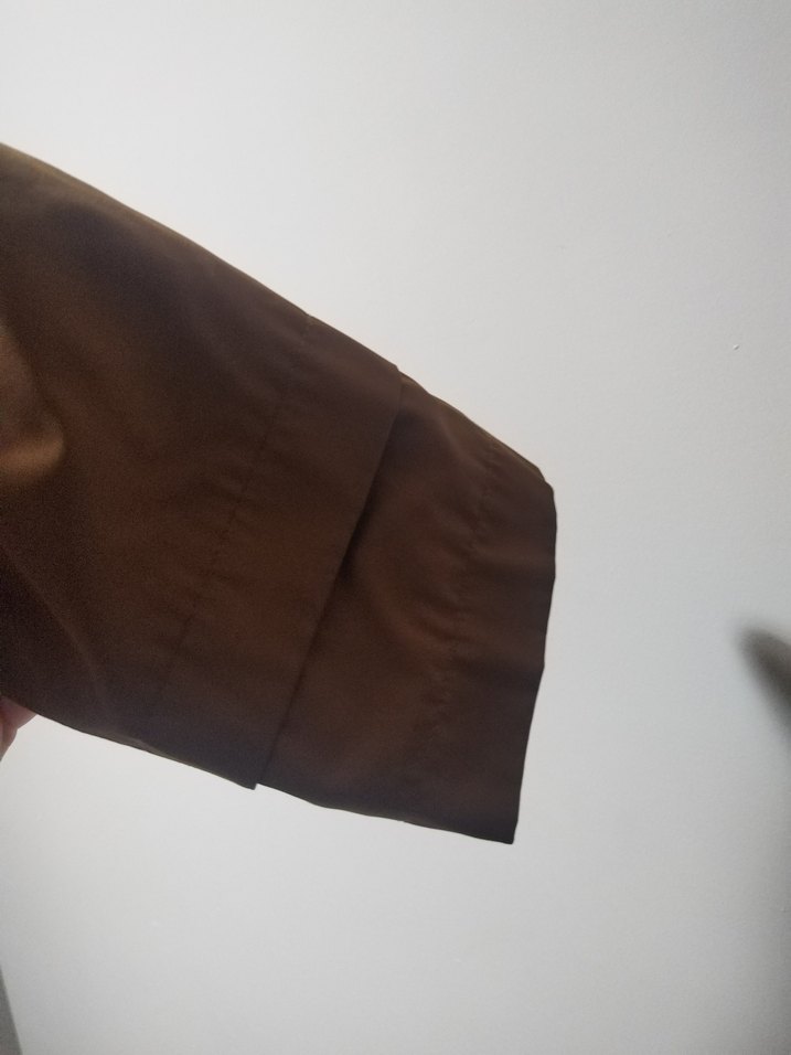 Vizon Düğmeli Uzun Kadın kaban mont - Görsel 5