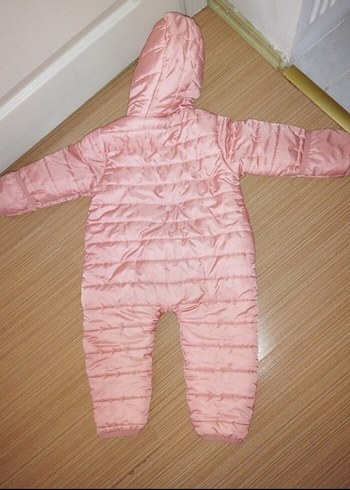 Fermuarlı Pembe Bebek Kız astronot mont - Görsel 3