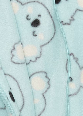 Bebek Erkek Baskılı Fermuarlı Tulum - Görsel 4