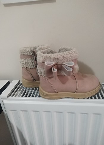Kız Çocuk Pembe Kürklü Bot - Görsel 8