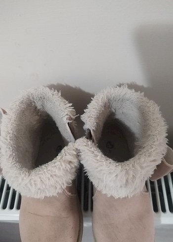 Kız Çocuk Pembe Kürklü Bot - Görsel 4