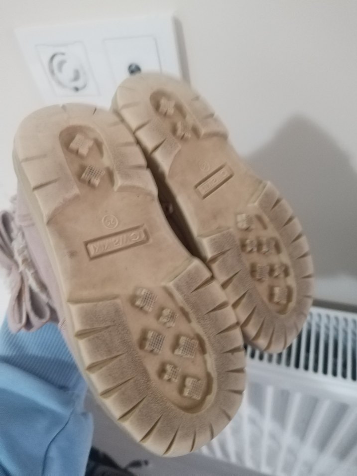 Kız Çocuk Pembe Kürklü Bot - Görsel 5