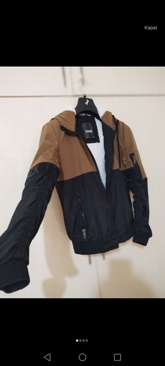 Kapüşonlu Fermuarlı Erkek Çocuk Ceket - Görsel 4