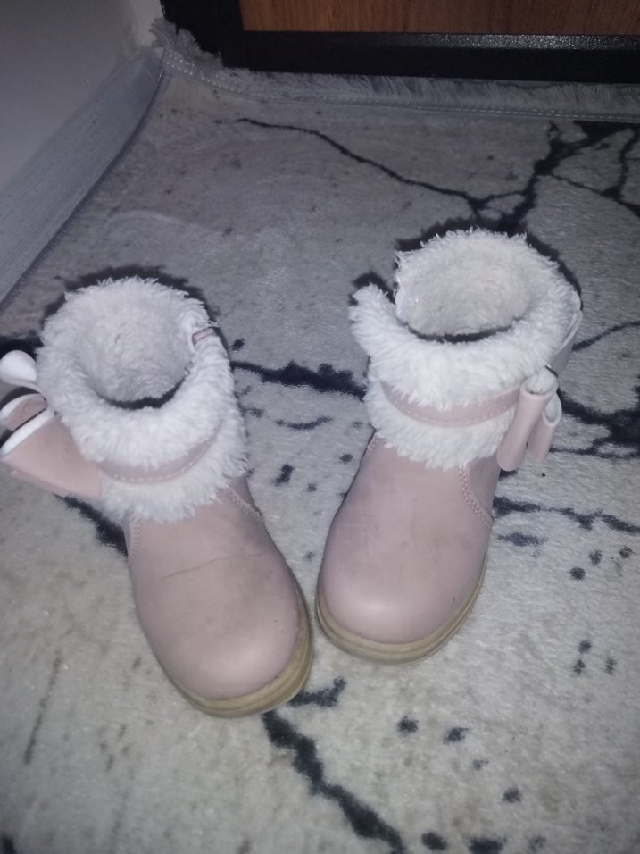 Pembe Kürklü Kız Çocuk Botu - Görsel 4