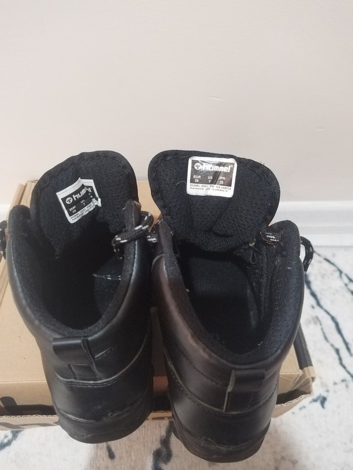 Erkek Siyah Bağcıklı Biker Bot - Görsel 3