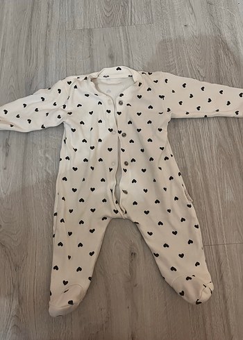 Kız Bebek Uzun Kollu Pamuklu Beyaz Tulum - Görsel 6