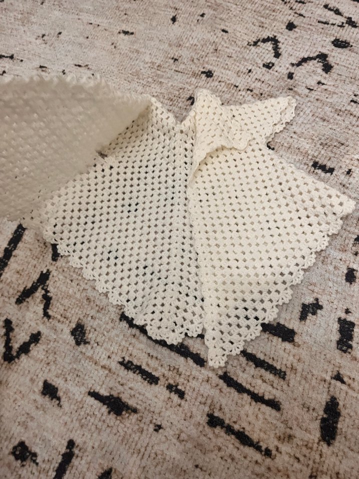 Kız Çocuk Bohem Örgü Beyaz yelek - Görsel 2