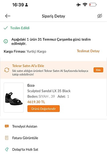 39 Beden Ecco Sculpted Sandal