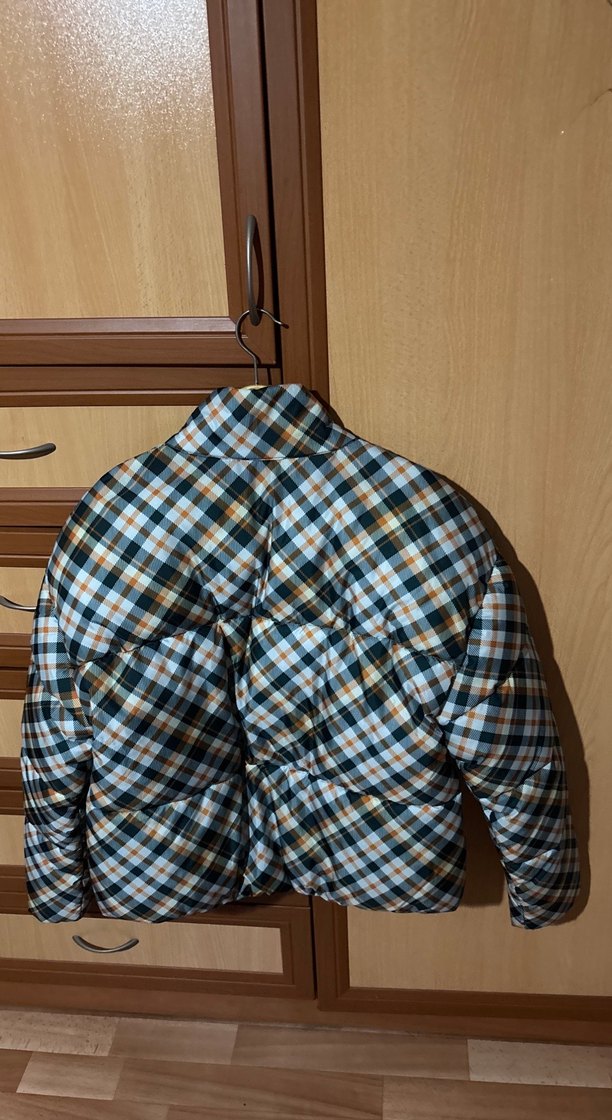 Düğmeli Ekose Desenli Kadın Ceket - Görsel 2