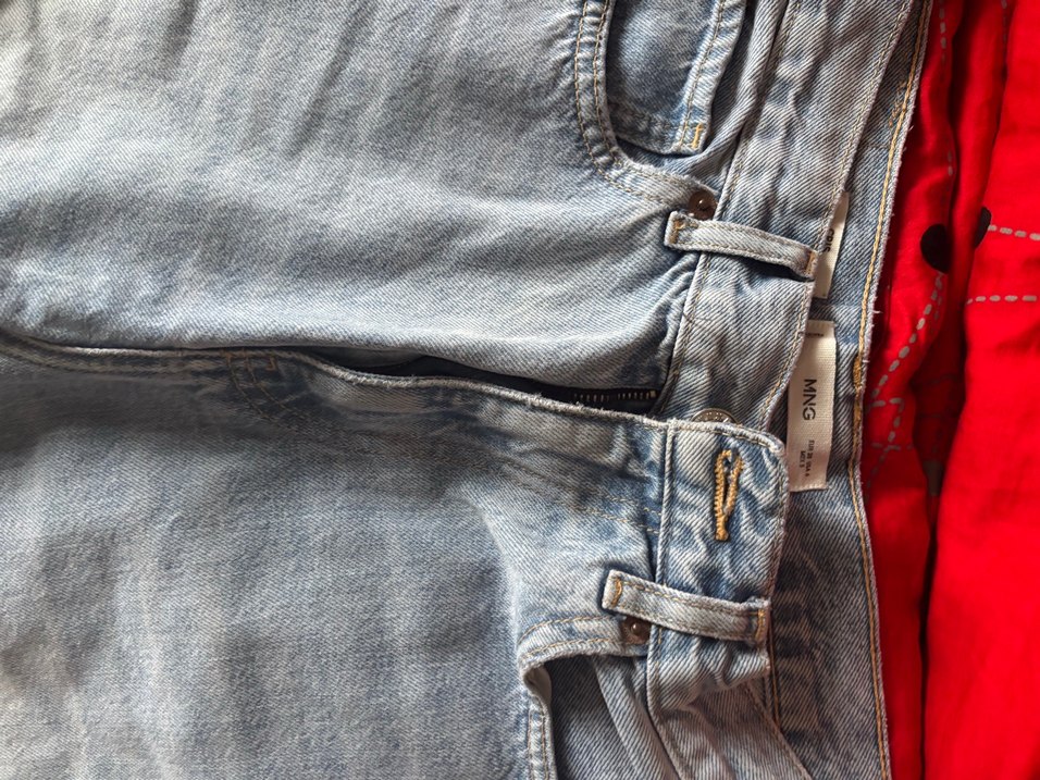 Gri Loose Fit Midi Kadın Denim Jean - Görsel 2