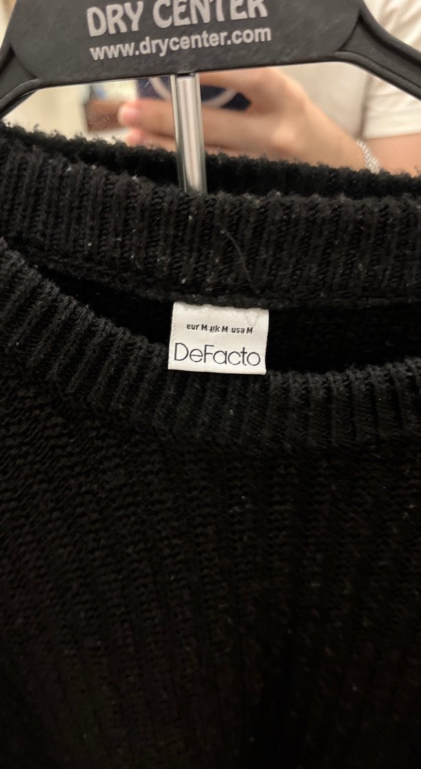 Siyah Örgü Erkek Triko Kazak - Görsel 3