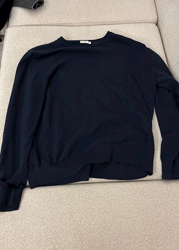 Lacivert erkek Uzun Kollu ince kazak - Görsel 2