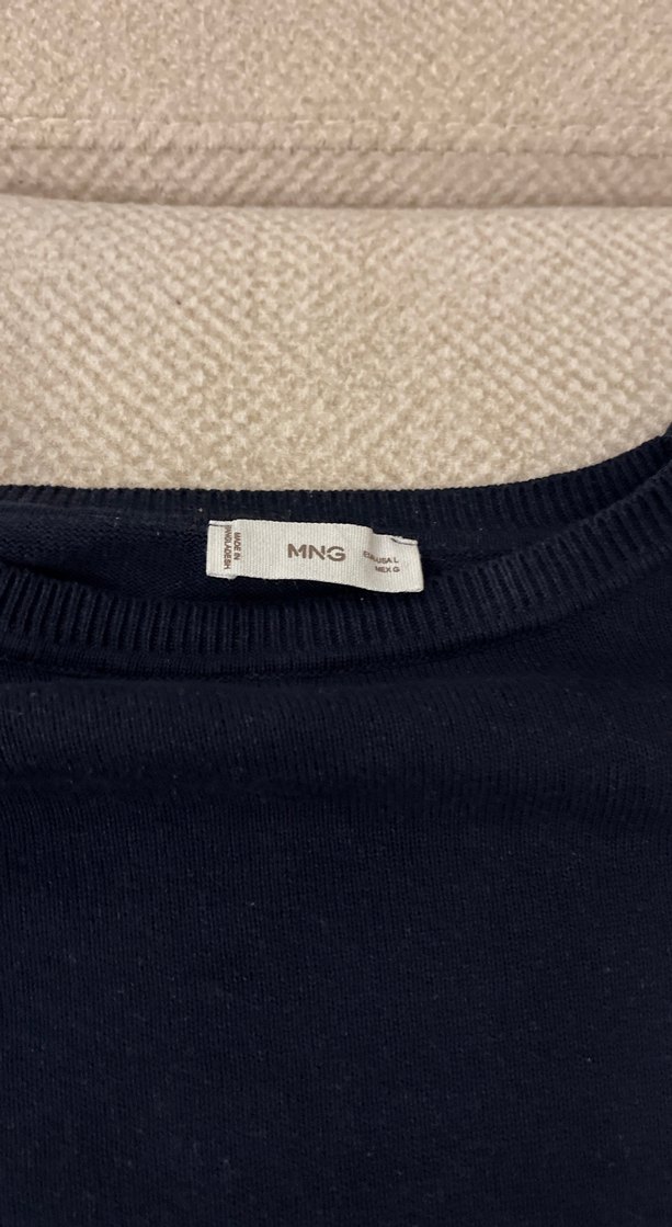 Lacivert erkek Uzun Kollu ince kazak - Görsel 3