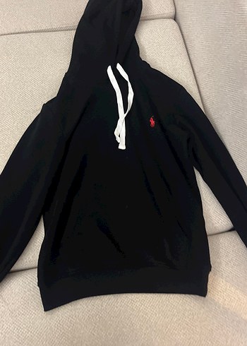 Siyah Erkek Kapüşonlu  Sweatshirt - Görsel 2