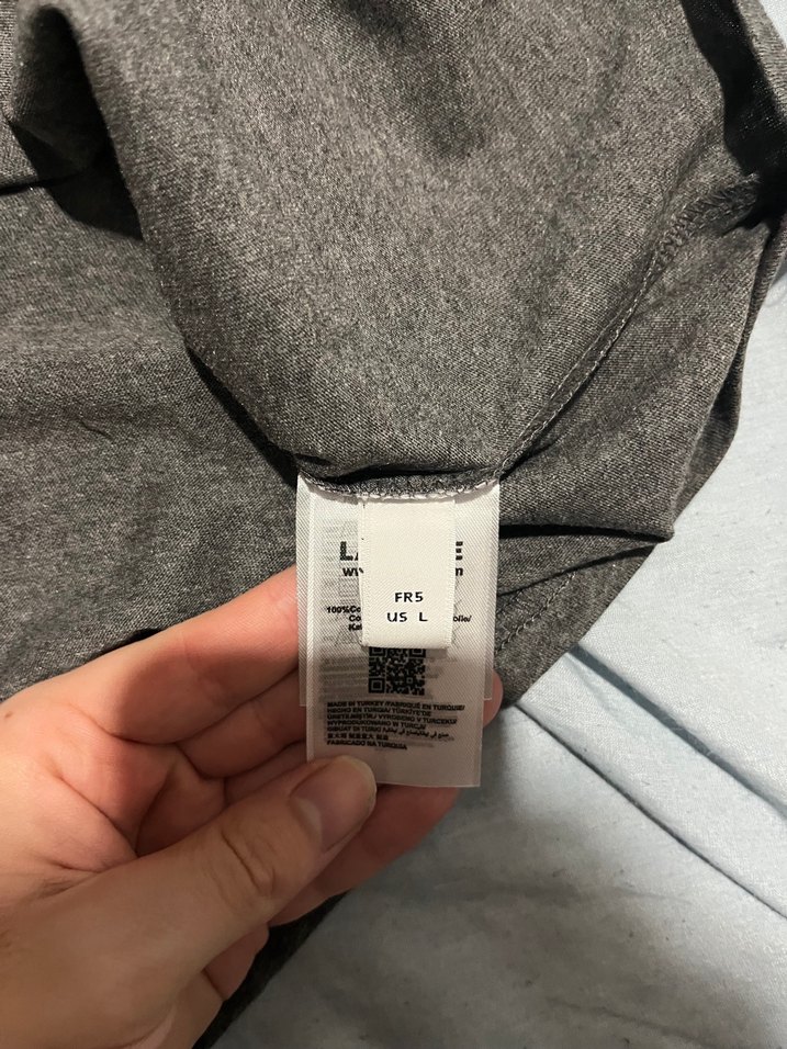 Lacoste antrasit Bisiklet Yaka Tişört — görsel 6/8