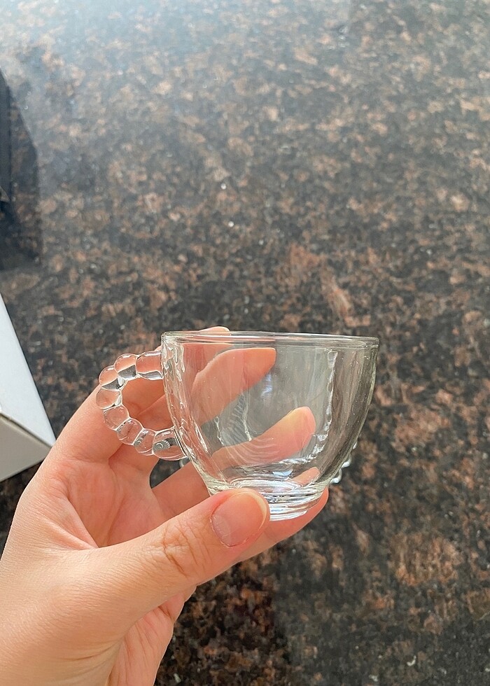 Boncuklu kahve fincanı - Görsel 3