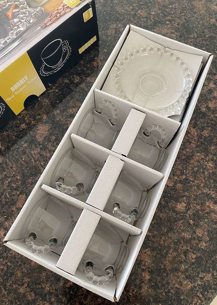 Boncuklu kahve fincanı - Görsel 5