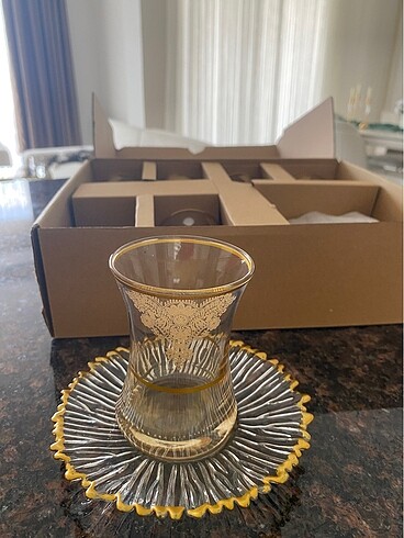 Gold çay bardağı - Görsel 2