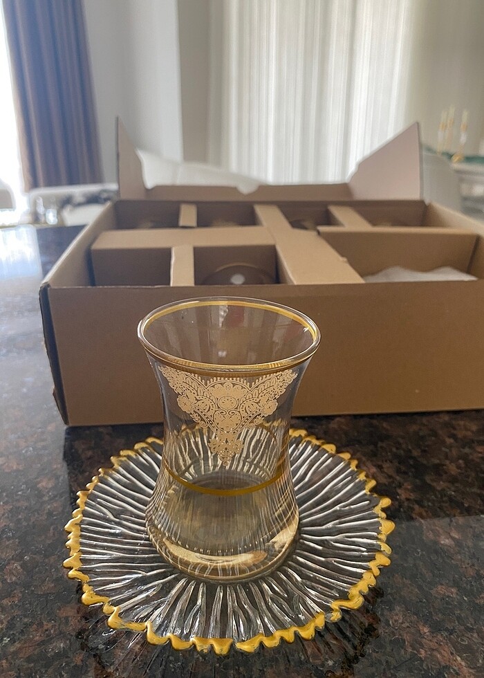 Gold çay bardağı - Görsel 2