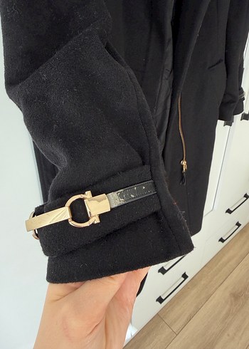 İpekyol Siyah Asimetrik Fermuarlı Kaban - Görsel 2