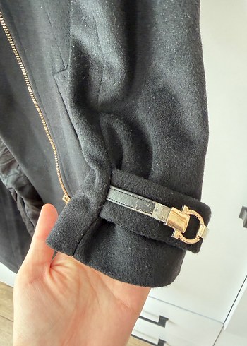 İpekyol Siyah Asimetrik Fermuarlı Kaban - Görsel 3