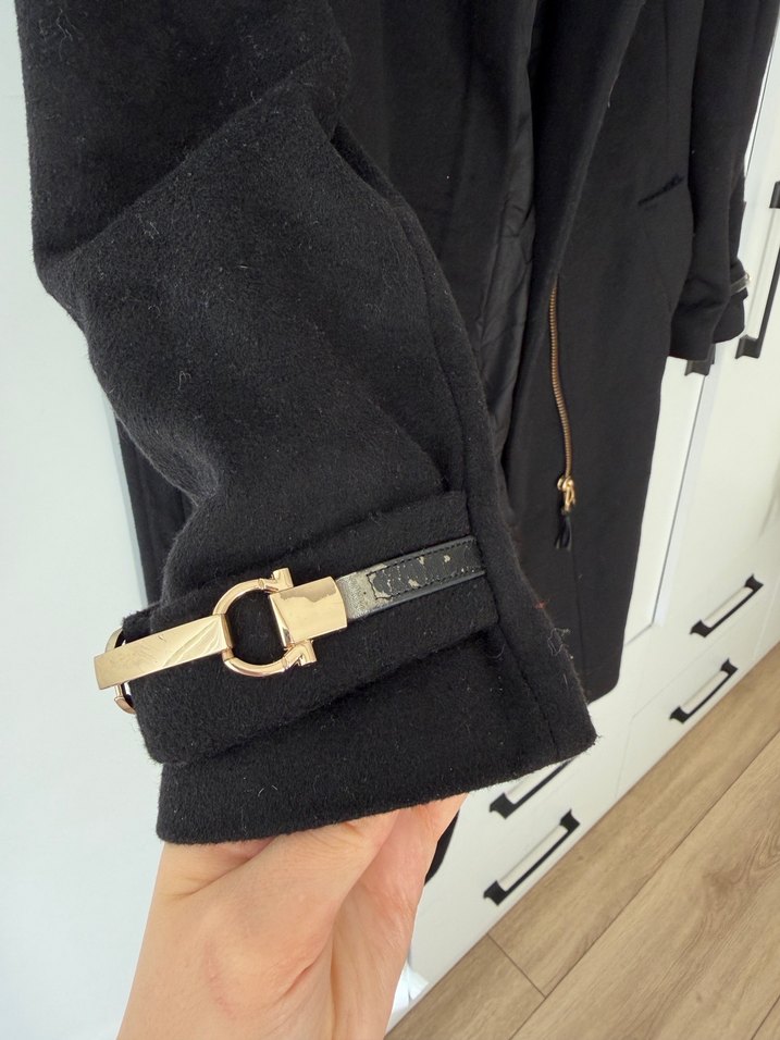 İpekyol Siyah Asimetrik Fermuarlı Kaban - Görsel 2