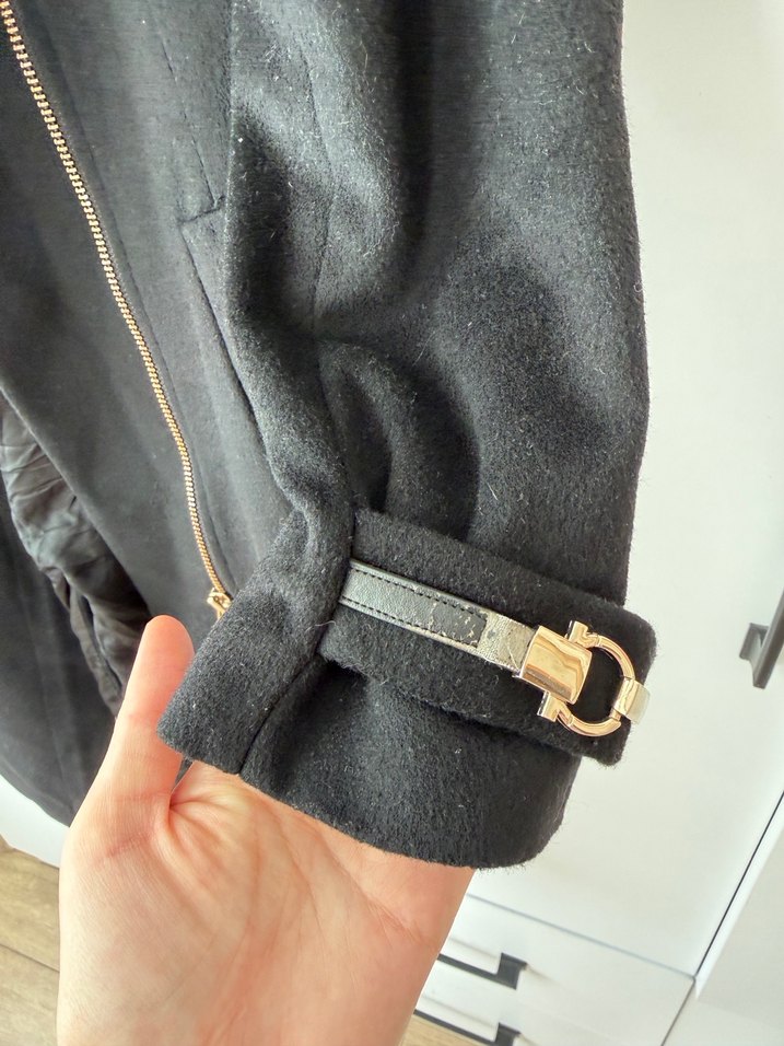 İpekyol Siyah Asimetrik Fermuarlı Kaban - Görsel 3