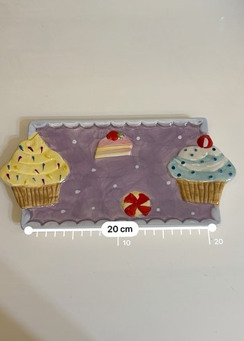 Pastel Mor Pasta ve Kek Tabakları - Görsel 3