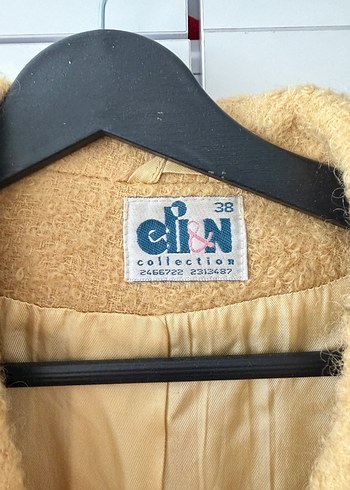 Sarı Midi Boy Kadın Kaban - Görsel 3