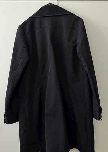 Siyah  Midi Kaban - Görsel 5