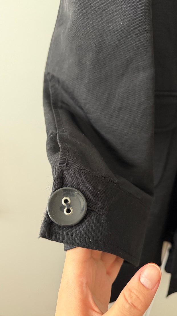 Siyah  Midi Kaban - Görsel 2