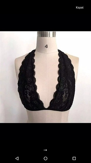 Vintage Love bralet siyah