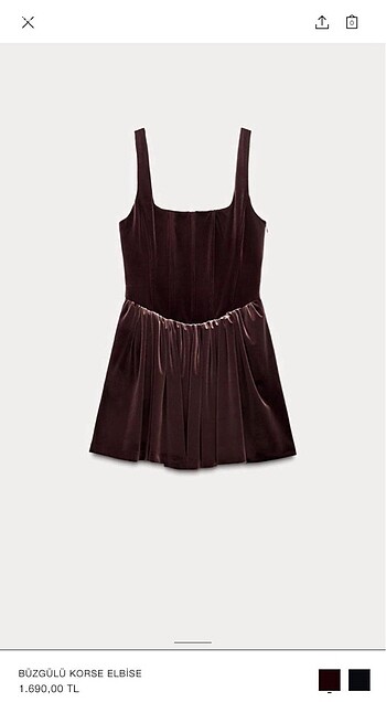 Zara Zara Korse Elbise