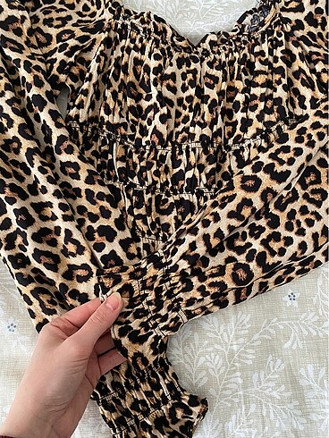 H&M Leopar desen bluz