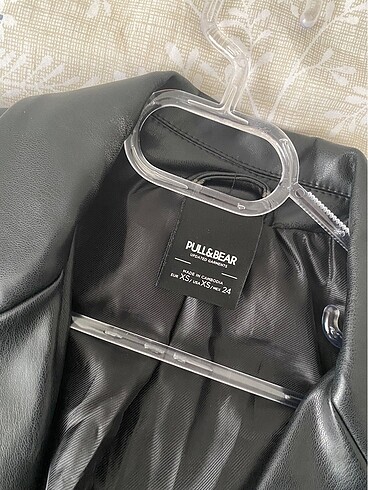 Pull and Bear Deri blazer ceket